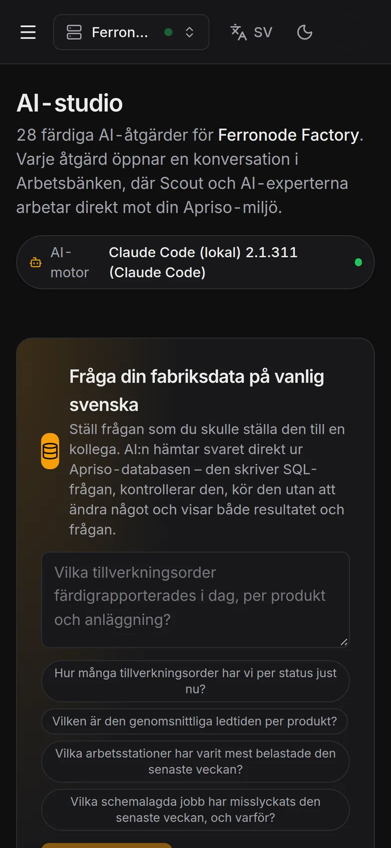 AI-studio på iPhone